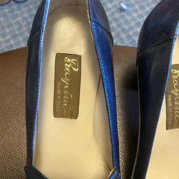 Raspini Firenze Vintage Leather Loafer Heels - Picture 4 of 9